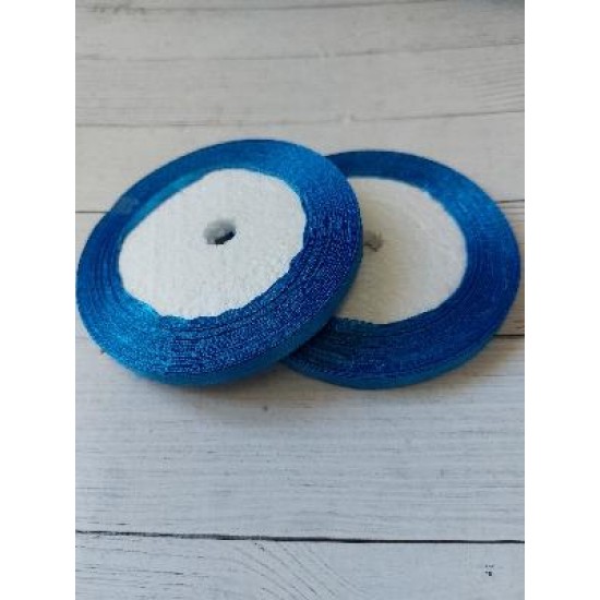 Лента атласная однотонная 0,6 см*25 ярдов цв. светло-синий 36, цена за катушку